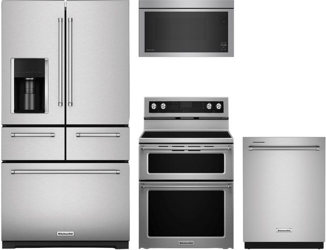 KitchenAid® 4 Piece Stainless Steel Kitchen Package-0