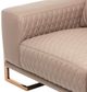 Michael Amini® Mia Bella Light Coffee/Rose Gold Leather Chair and a Half-3