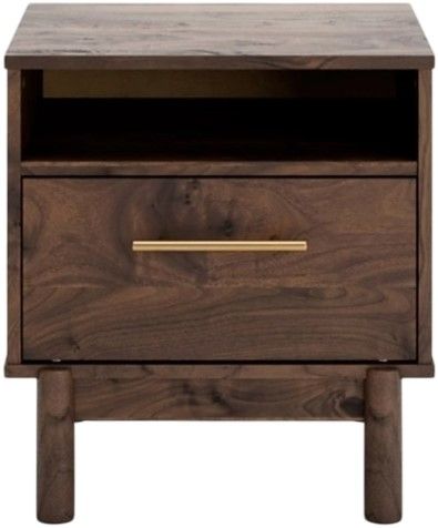Signature Design by Ashley® Calverson Mocha Nightstand-1