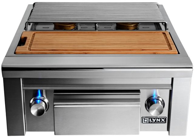 LYNX® Professional Prep Center with Natural Gas Double Side Burner-0