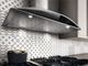 Elica Techne Series Foglia 30" Stainless Steel with Black Glass Wall Mounted Range Hood-1
