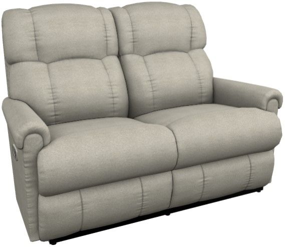 La-Z-Boy® Pinnacle Dove Power Reclining Loveseat with Headrest-0