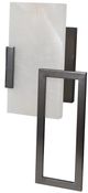 Crestview Collection Albany Dark Bronze/White Right Wall Sconce-0