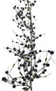 A & B Home Blue Artificial Berry Garland-3