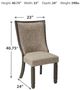Signature Design by Ashley® Realyn Chipped White Dining Upholstered Side Chairs - Set of 2-3
