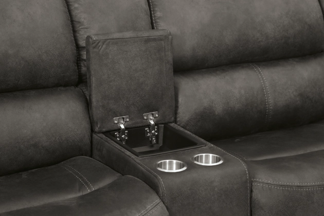 Signature Design by Ashley® Wyerville 3-Piece Gray Reclining Sectional-1