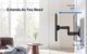ErgoAV™ Black Full Motion TV Wall Mount-4