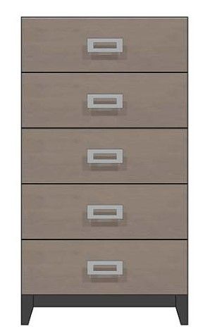 Country View Woodworking Customizable American Modern 24" 5-Drawer Chest-0