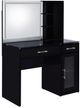 Coaster® Flora 2-Piece Black High Gloss Vanity Set with LED Mirror-4