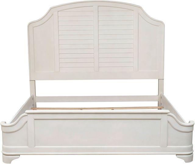 Powell® Naples Antique White King Panel Bed-3