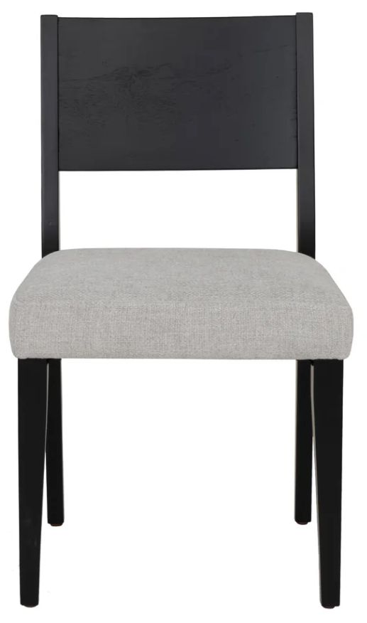 Powell® Cosgrove Black/Light Gray Upholstered Side Chair-3