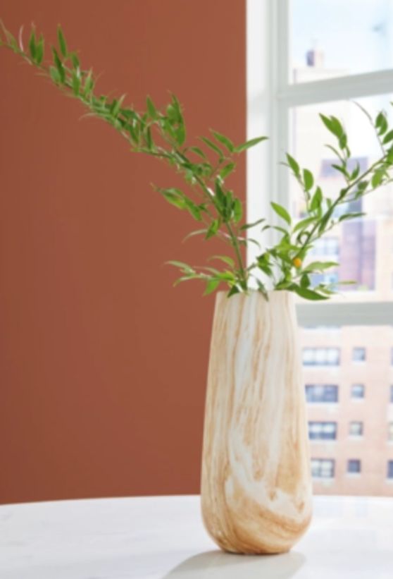 Signature Design by Ashley® Cammen Tan/White 14" Vase-2