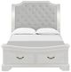 New Classic® Home Furnishings Lyndhurst 4-Piece Vintage White California King Panel Bedroom Set-2