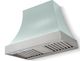 La Cornue CornuFé Cascade 36" Roquefort Wall Mounted Range Hood with Satin Chrome Trim-0