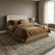 Modus Furniture Penny Buff Cream Eastern King Storage Bed-1