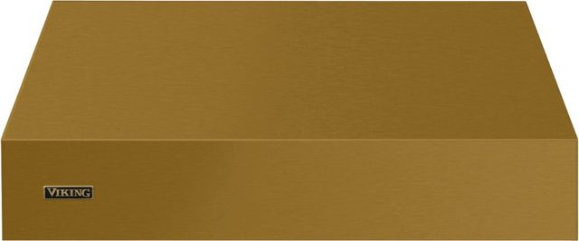Viking 5 Series 48" Golden Hour Wall Mounted Range Hood with Brushed Brass Trim-0