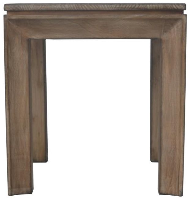 Nest Home Collections Luke II Antique Natural Square End Table-1