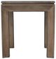 Nest Home Collections Luke II Antique Natural Square End Table-1
