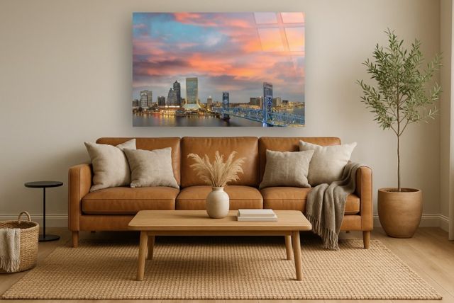 Classy Living Wonder Jacksonville Skyline Wall Art-1