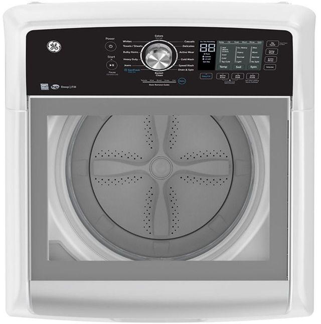 GE® 5.3 Cu. Ft. White Impeller Top Load Washer-3