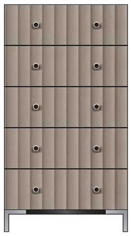 Country View Woodworking Customizable American Modern 28" 5-Drawer Chest-0