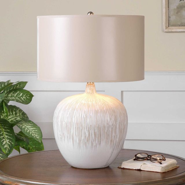 Uttermost® Georgios Aged Ivory Table Lamp-1
