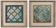 Uttermost® Stained Glass Indigo 2-Piece Blue/Biege Art-0