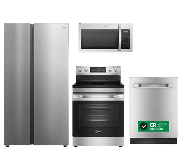 Midea® 4-Piece Stainless Steel Kitchen-0