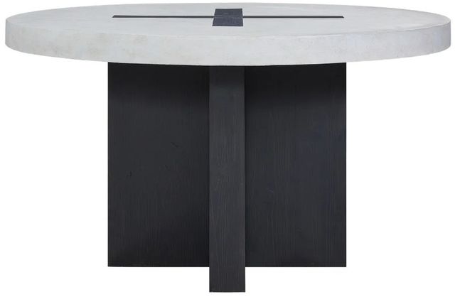 Bernards Moden Java Dining Table with White Faux Concrete Top-1