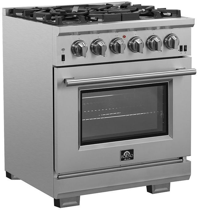 FORNO® Alta Qualita 30" Stainless Steel Freestanding Gas Range-1
