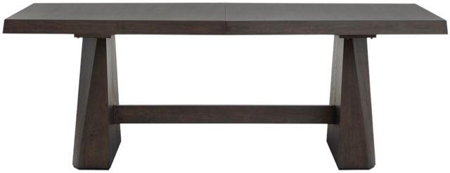 Magnussen Home® Tauren Coffee Bean Brown Double Pedestal Dining Table-2