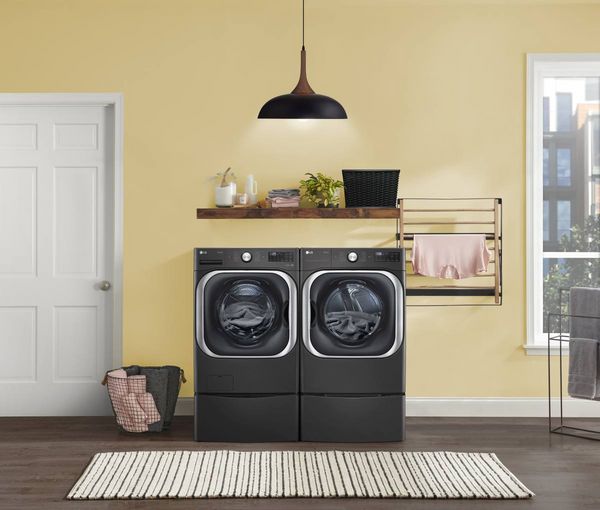 LG 5.2 Cu. Ft. Black Steel Front Load Washer