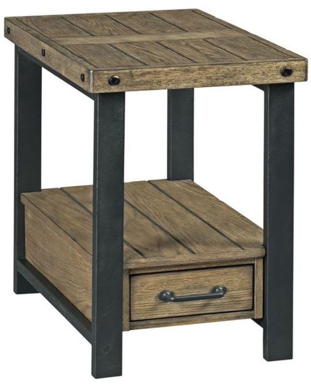 Creek Side Customs Customizable Workbench 5-Piece Rustic Brown Living Room Table Set-5