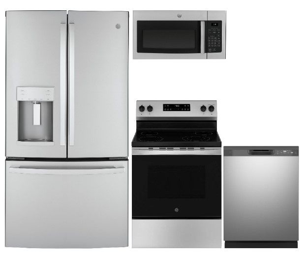 GE 4 Piece Stainless Steel Kitchen Package-0