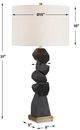Uttermost® Demelo Deep Walnut Stacked Wood Table Lamp-3