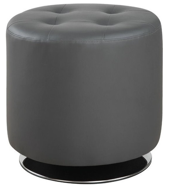 Coaster® Bowman Grey Swivel Ottoman-0