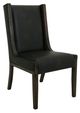 International Furniture Direct Black Balam 2-Piece Stained Dark Side Chair Set-0