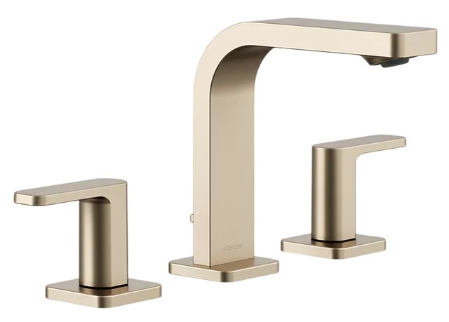 KOHLER® Parallel® Vibrant Brushed Bronze 1.0 GM Widespread Bathroom Sink Faucet-0