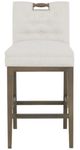 Fairfield® Customizable Entree Dining Pull Short Button Back Bar Stool-1