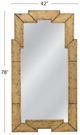 Bassett Mirror Metouro Ant Gold Gilt Floor Mirror-4