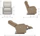 La-Z-Boy® Finley Mink Power Rocking Recliner with Headrest-2