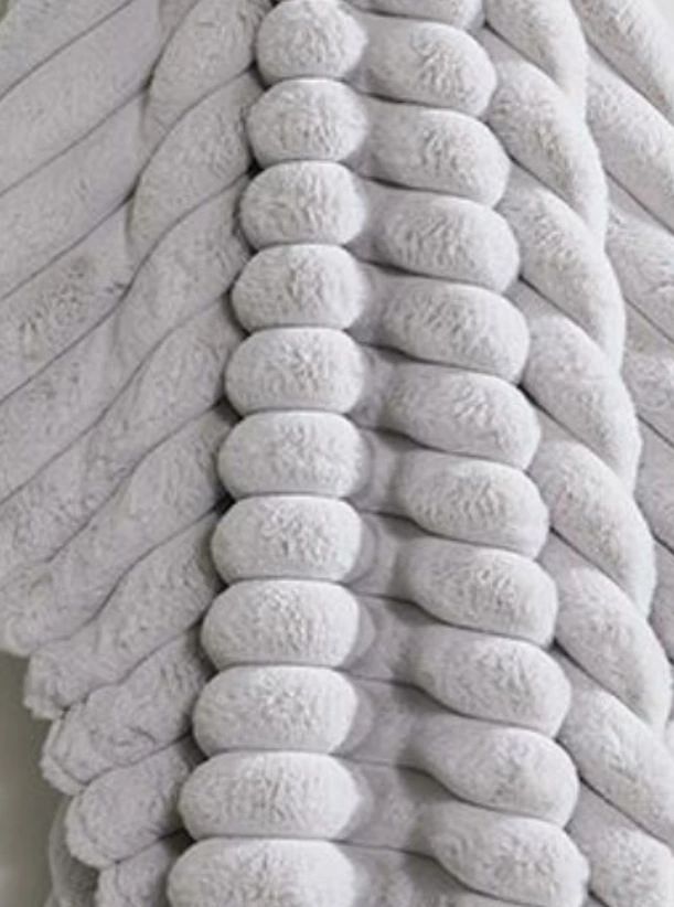 American Wholesale Furniture Cloud Heights Silver Throw-2