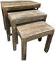 Jofran Inc. Reclamation 3-Piece Brown Nesting Table Set-0