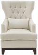 Mazin Furniture Adriano Beige Upholstered Accent Chair-1