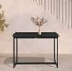Armen Living Grand Black Outdoor Patio Dining Table-5