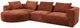 ACME Furniture Aceso 3-Piece Rust Brown Sectional Sofa-3