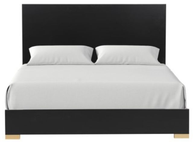 Furniture of America® Goldsberg 4-Piece Black/Gold Contemporary Queen Bedroom Set-3