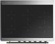 Ilve® Majestic III 36" Stainless Steel Pro Style Induction Range with Triple Glass Door and Burnished Trim-2