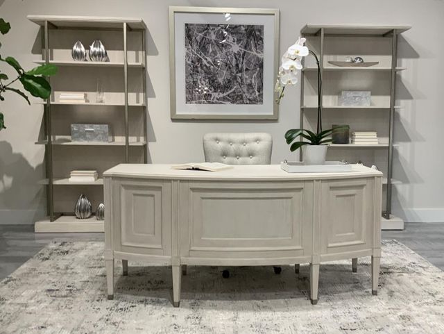 Riverside Furniture Maisie Champagne Executive Desk-1