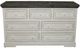 Million Dollar Rustic Oasis Weathered White 7-Drawer Dresser-0